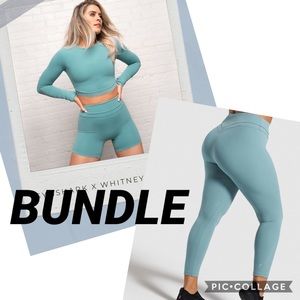 Whitney Simmons gymshark bundle set in Sage
